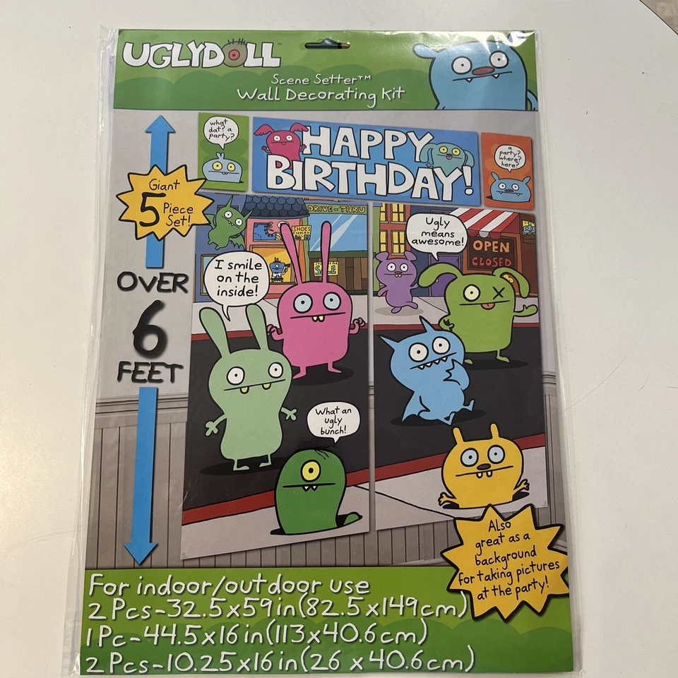 Amscan 209954 Uglydoll Wall Decorating Kit