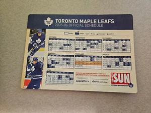 RS20 Toronto Maple Leafs 2005/06 NHL Hockey Magnet Schedule - Toronto Sun - Picture 1 of 1