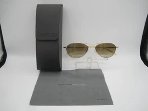 Oliver Peoples Aero Aviator Sunglasses Gold/Brown Grad Polarized Lenses 54-17 - Picture 1 of 2