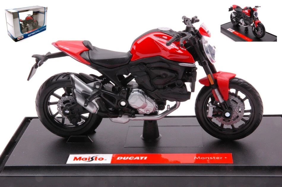 Ducati Monster + 2021 Red 1:18 Model 20131 MAISTO - Immagine 1 di 1