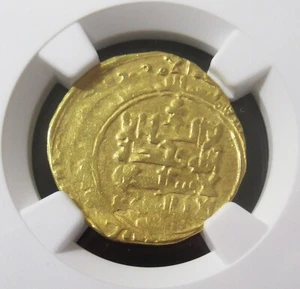 Islámico (AH490-492) Gran Seljuqs Oro Fino Dinar NGC Au Detalles - Imagen 1 de 4