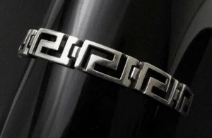 BRAZALETE PULSERA CON PANELES DE PLATA ESTERLINA 925 LLAVE GRIEGA MEANDER MEANDROS DE CALIDAD - Imagen 1 de 12