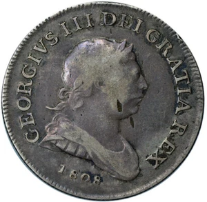 IRELAND 30 Pence Token 1808 Silver F/VF 'Seated Britannia' - Picture 1 of 2