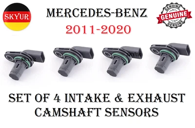 Juego de 4 sensores de posición del árbol de levas de admisión y escape del motor para Mercedes-Benz Foto 1 de 4