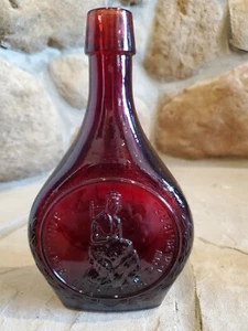 Vintage Commemorativo Wheaton Decanter BETSY ROSS Bottiglia Luogo di nascita della Bandiera - Foto 1 di 11