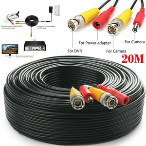 20 Meter DC Power Extension BNC Lead CCTV DVR Security Camera Video Record Cable - Picture 1 of 9