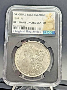 1897 Morgan Dollar NGC BU – Mint Bag Fragment Showpiece 🦅✨ - Picture 1 of 4