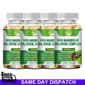 Cápsulas de citrato de magnesio 2000 mg por porción - Cápsulas de máxima potencia 120 cápsulas - Imagen 1 de 13