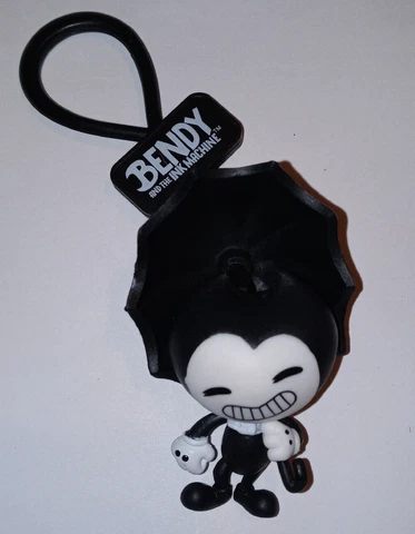 2017 Bendy And The Ink Machine Collector Bag Clips Series 1 Bendy With Umbrella Cover
