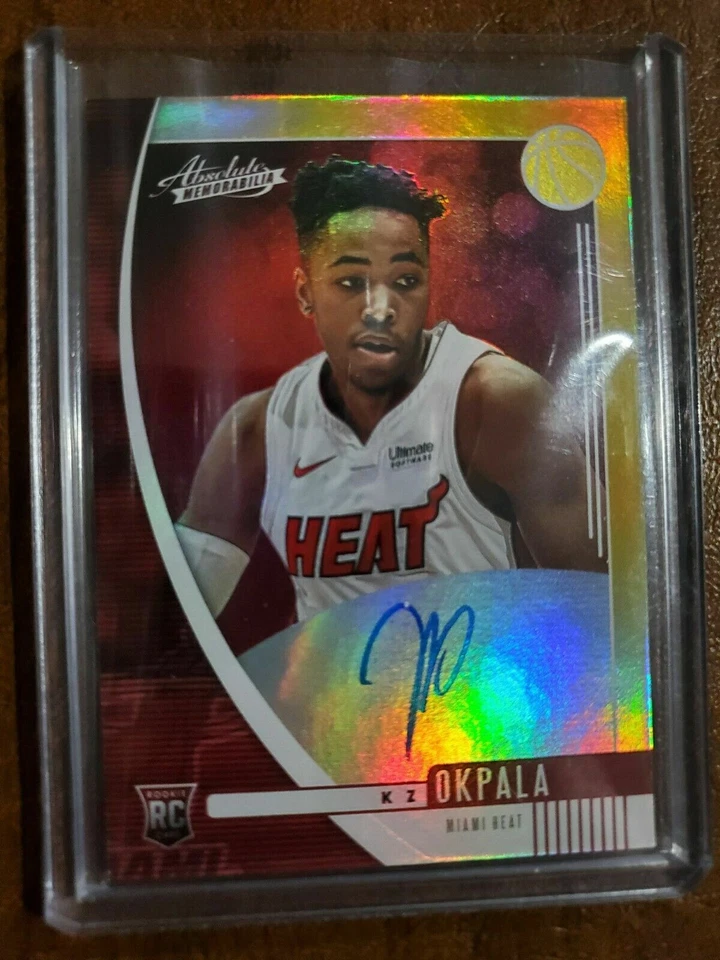 2019-20 Absolute Memorabilia KZ Okpala RC Auto #RV-ZKO Miami Heat SP - Image 1 of 2
