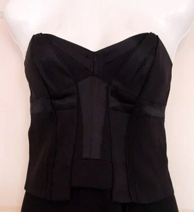KAREN MILLEN BLACK CORSET STYLE SIZES 6, 10, 12 & 14 - Picture 1 of 7