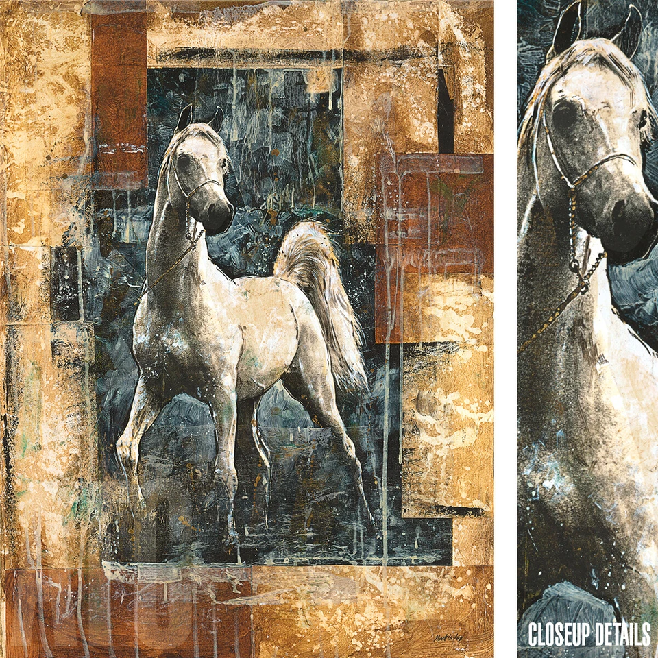 CAVALO ARQUITETÔNICO 30W"X40H" por MARTA WILEY - OPÇÕES DE LONA STALLION COLT - Imagem 1 de 4