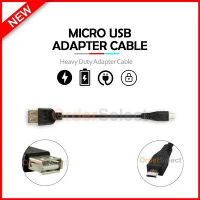 Cable convertidor adaptador USB Micro B-A OTG para Motorola Moto E (2020) / Nokia 2.3 Foto 1 de 4