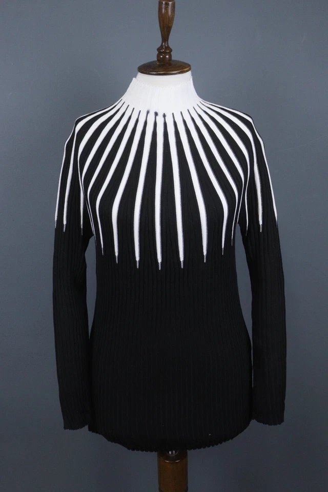 ISABEL ETOILE MARANT Black Long Sleeve Turtleneck Elegant Knitted Sweater Size L - Image 1 of 4