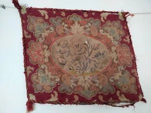 Vintage erstaunlicher französischer Aubusson Wandteppich Kreuzstich Etui Nadelspitze Artikel614 - Bild 1 von 13