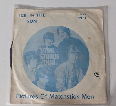 STATUS QUO  ISRAEL ISRAELI  PICTURES/ICE IN SUN psych RARE COVER - Image 1 of 4