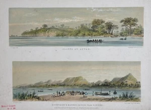 [NIGER RIVER] Two Plates from the "Picturesque Views on the River Niger". 1840 - Picture 1 of 2