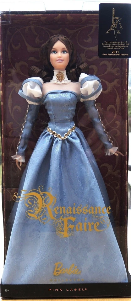 RARE BARBIE " RENAISSANCE FAIRE "  , CONVENTION PARIS de 2011. NEUVE EN BOITE. - Photo 1/4