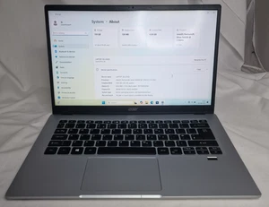 Acer Swift 1 SF114-34-P8HH Laptop Windows 4GB RAM 128 GB SSD Silver - Picture 1 of 11