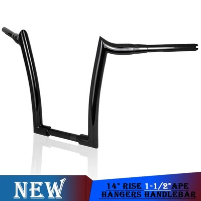 14'' Rise Ape Hanger Handlebar Drag Bar Fit For Harley Sportster Touring - Image 1 of 4