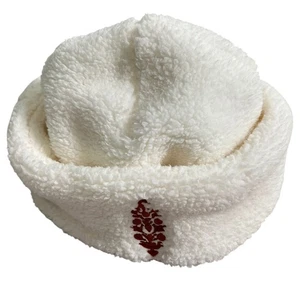 FP Movement Women's Ivory Fuzzy Teddy Sherpa Hat with Brown Embroidered Logo - Picture 1 of 6