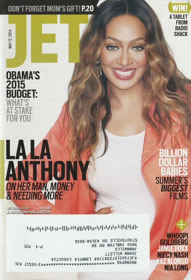 Jet Magazine May 12, 2014 LaLa Anthony - Parents Beware - Image 1 of 1