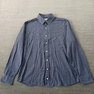 Hamilton Shirt Co Hemd Herren Large blau gesprenkelt Knopfleiste Made in USA Freizeit - Bild 1 von 9