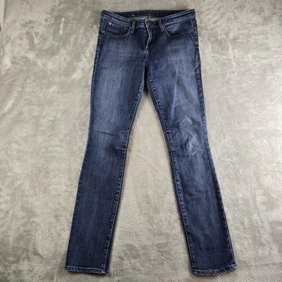 Helmut Lang Jeans Womens 29x30 Blue Denim Stretchy Skinny Mid Rise Made In USA - Image 1 of 4
