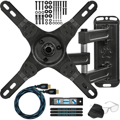 Soporte de pared para TV de ajuste táctil para televisores de 12-55" simplemente agarra, ajusta, suelta completamente... Foto 1 de 4