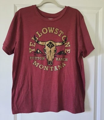 Yellowstone Dutton Ranch T-shirt Mens XL Maroon - Image 1 of 4