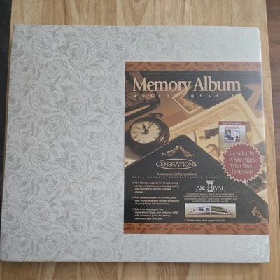 Novo Álbum de Memórias de Recortes de Qualidade de Museu de Arquivo - Imagem 1 de 2