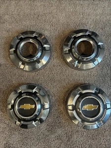 69 75 CHEVY K10 1/2 TON 4X4 4 WHEEL DRIVE DOG DISH HUBCAPS 10.5 INCH SET OF 4 - Picture 1 of 10