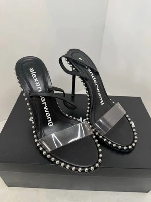 Sandalias de tacón Alexander Wang Nova de cuero con tachuelas 36,5 Foto 1 de 4