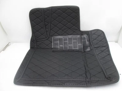 Alfombrillas de cuero negras resistentes a la suciedad para Volvo V50 2005-10 Foto 1 de 4