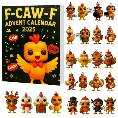 Advent Calendar 2025 Christmas Decorations Gifts 2D F-CAW-F Christmas Tree Decor - Image 1 of 4