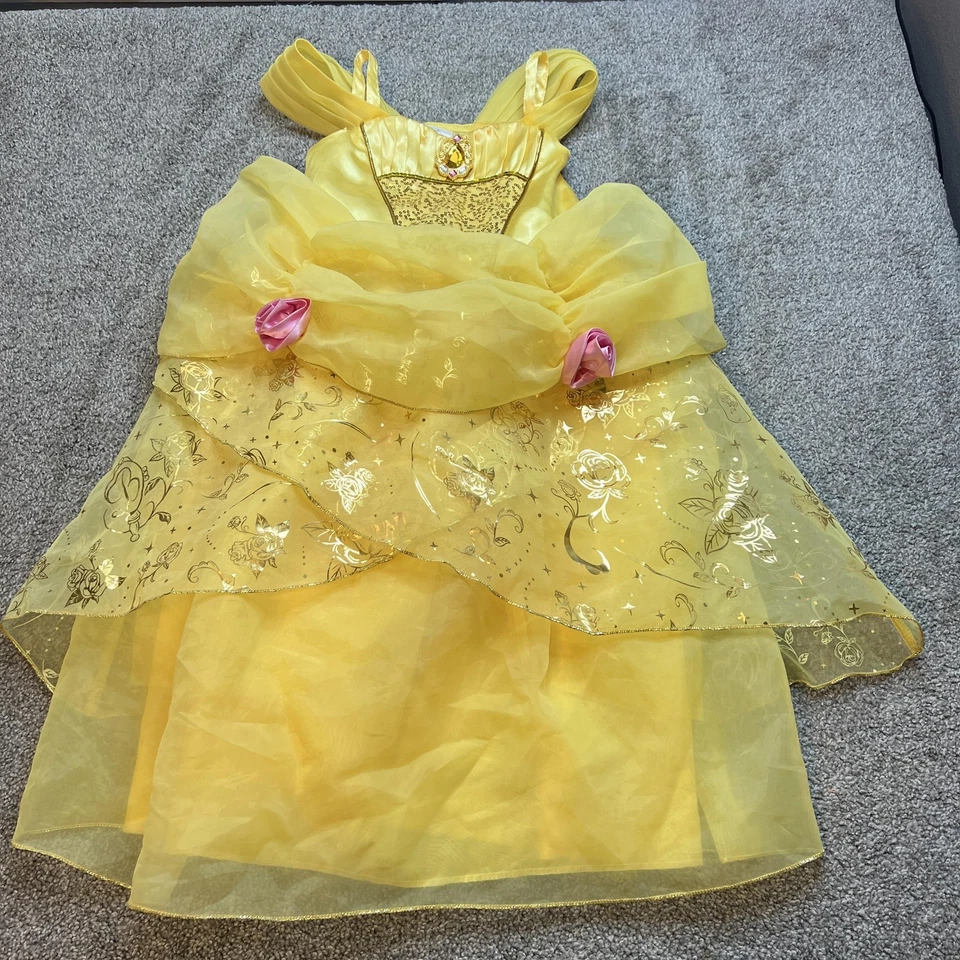 Disney Belle Dress Womens Small Yellow Beauty and the Beast Princess Costume 5/6 - Image 1 of 4