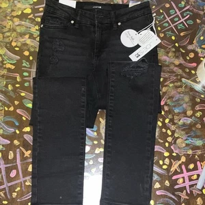 Joes Jeans Kids 14 Black Markie Mid Rise Ankle Skinny Stretch Cotton Youth Girls - Picture 1 of 11
