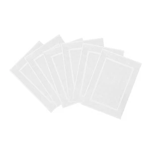 Cotton Bath Mats for Bathroom Tub Bath Mat Towel Hotel 6 Pack Washable Bath M - Picture 1 of 6