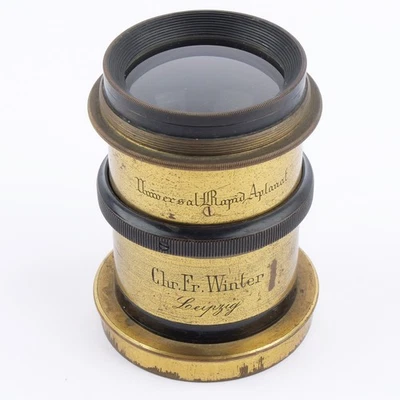 Chr.Fr.Winter Universal Rapid Aplanat BRASS LENS - Image 1 of 4
