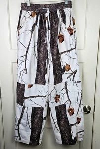 Wildfowler Outfitter White Snow Med Wild Trees Camo Pants Hunt Size: L - Picture 1 of 4