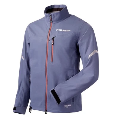 Polaris Mens Apex Snowmobile Jacket Waterproof Breathable Warm Snocross Blue — 第 1/3 张图片