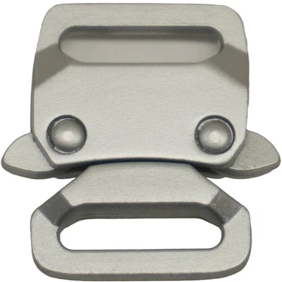 Mini pulseira de prata fosca estilo tático fecho liberação rápida paracord fivela - Imagem 1 de 4