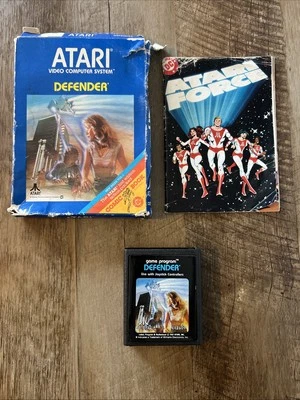 1982 DEFENDER - Atari Video Arcade Game - Original Box & Atari Force Comic #1 - Image 1 of 4