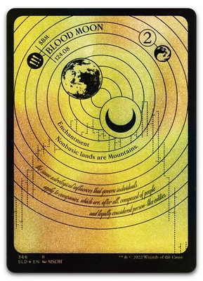 Blood Moon (Foil Etched) (Gold) #366 (NM) Secret Lair Drop SLD Magic MTG - Image 1 of 2