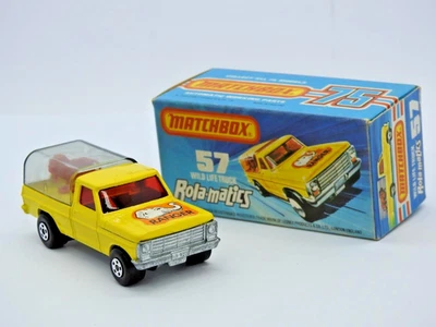 Matchbox Superfast No.57 Rola-Matics Selvatico Life Camion Vnm IN NM J Scatola - Immagine 1 di 4