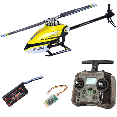 OMPHOBBY M1 V1 RC Helicopter forAdults With Pocket Radio (RTF Version,Yellow) - Image 1 of 4