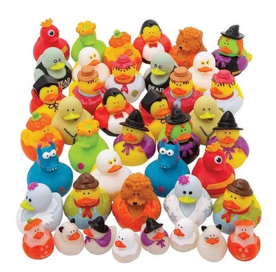 Surtido de patos de goma de personajes de Halloween (50 piezas, 1,5"-2", paquete a granel) Foto 1 de 4