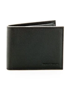 PERRY ELLIS Hombre Passcase con Billetera de Identificación Cuero Genuino: Negro [Nuevo] - Imagen 1 de 2