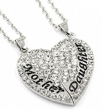 Day Jewelry Gift For Mom Mother Daughter Pendant Necklace Mother's