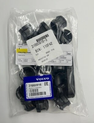Genuine Volvo Protective Cap (Grey, 20 PCS) - 31660916 - Image 1 of 3